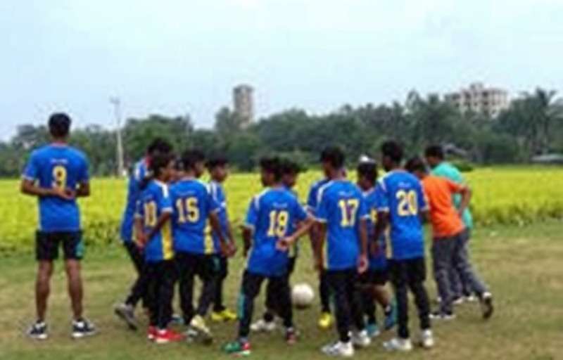 Goa Emerging Football Stars community meetup in Bangalore with players gathered for a tournament and coaching session