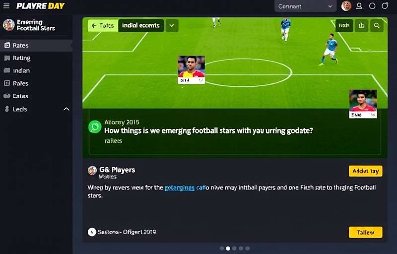 Goa Emerging Football Stars player review screenshots showing high ratings and positive comments from Indian players