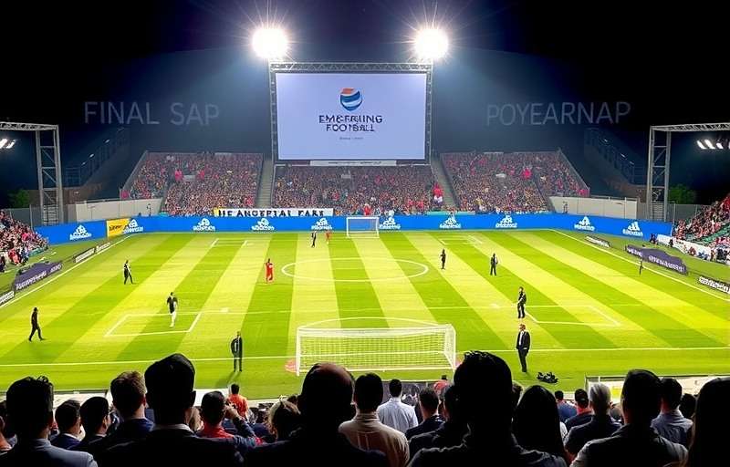 Goa Emerging Football Stars national championship finals in Kolkata with large screen and audience